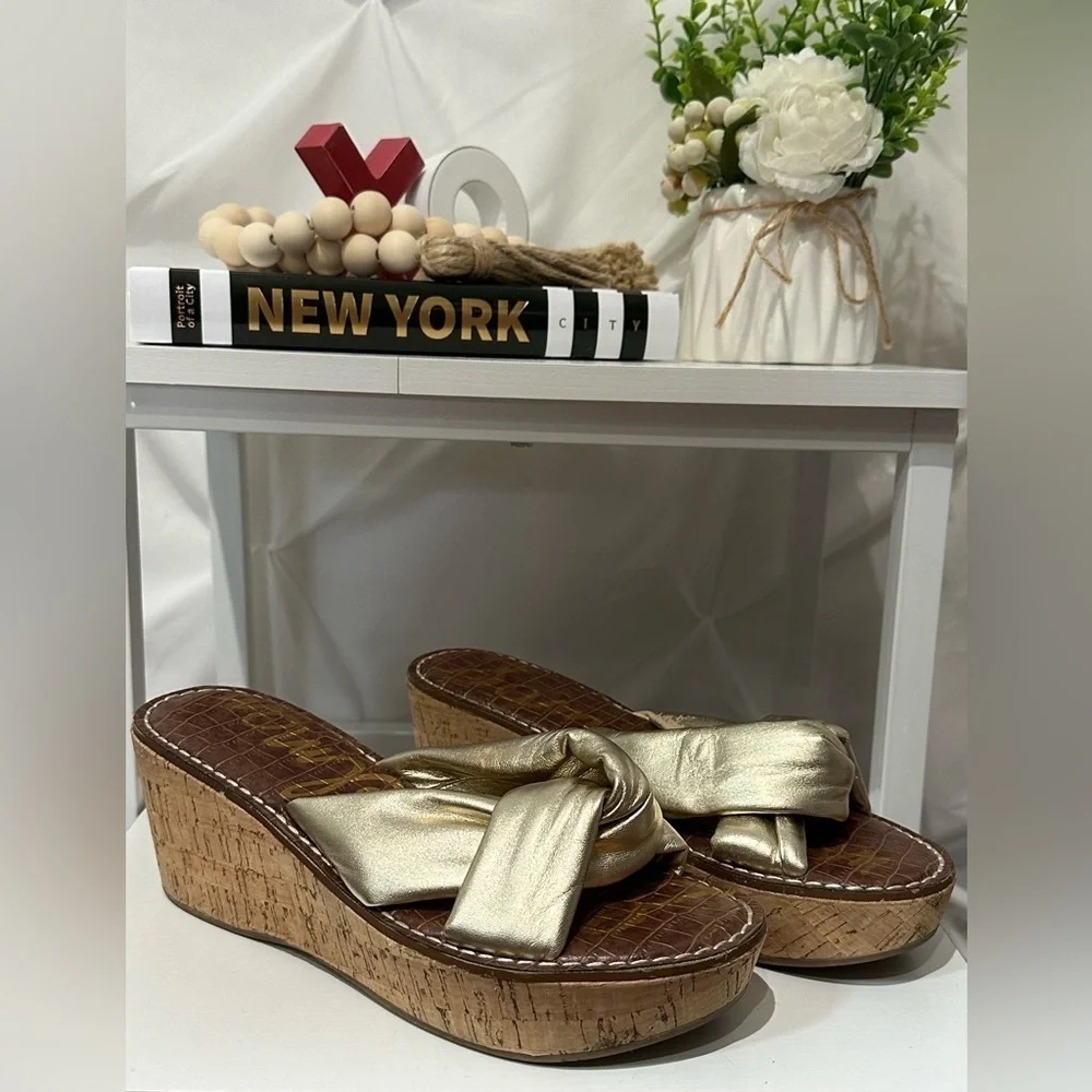 Sam Edelman Ramsay Leather Slide 8.5 💋❤️ - Picture 4 of 7